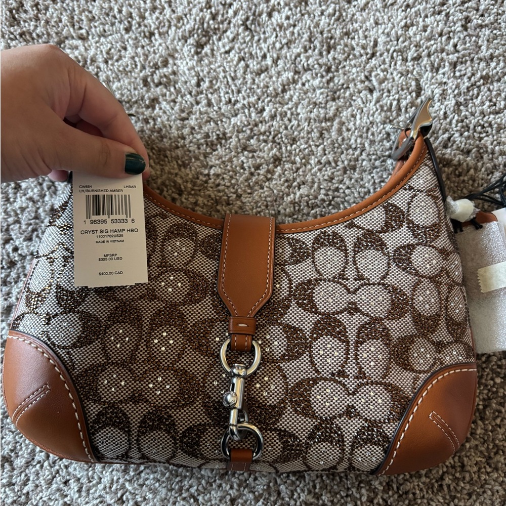 Coach crystal signature jacquard Hampton Hobo